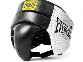 Everlast 1910 Groin Prot Negro-Blanco COQUILLA CUERO