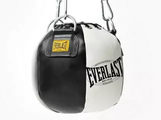 EVERLAST SACO 1910 HEADHUNTER BAG FILLED 11 LB BLACK/WHITE BOLA BOXEO