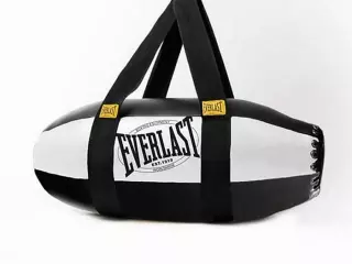 EVERLAST SACO 1910 TORPEDO BAG FILLED 70 LB BLACK/WHITE SACO BOXEO