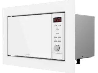 Microondas encastrable Digital GrandHeat 2350 Built-In White. 900W, Integrable, 23 Litros, Grill, 9 Funciones preconfiguradas, Temporizador