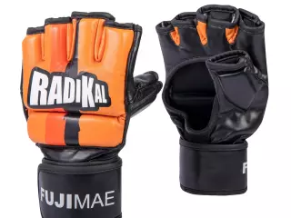 Guantes MMA Radikal. Azul Navy/Naranja. M
