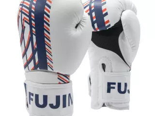 Guantes Boxeo Advantage Primeskin. Blanco/Azul Navy/Naranja. 14oz