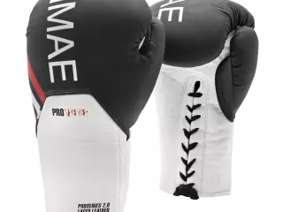 GUANTES BOXEO CUERDAS PROSERIES 2.0 PIEL 8/10/12/14 ONZAS GRANATE NEGRO