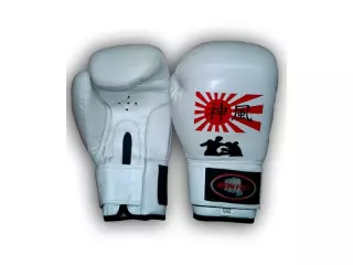 Guantes Boxeo de piel con relleno moldeado y cierre de velcro