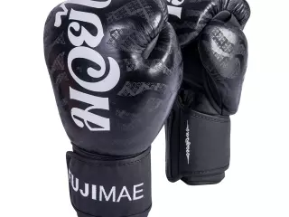 Guantes Boxeo SakYant Piel. Negro. 14oz