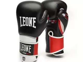 GN013Guantes de boxeo Leone il Tecnico NEGRO/AZUL#