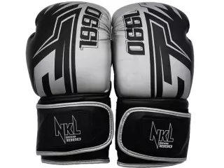 GUANTES DE BOXEO NKL 1990 NEGRO-PLATEADO//NEGRO-DORADO/NEGRO-NARANJA