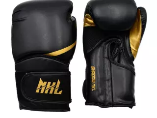 GUANTES DE BOXEO  SHADOW AZUL-PLATEADO/NEGRO-DORADO