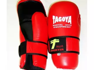Guantes Taekwondo ITF rojos/AZUL de piel,