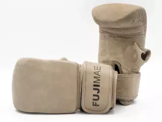 GUANTES SACO PIEL VINTAGE FUJIMAE QS MARRON/VERDE CUERO