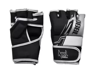 GUANTILLA NKL MMA 1990 PU (NEGRO/PLATEADO)