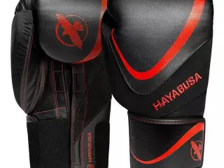 Hayabusa H5 Boxing Gloves Negro-Rojo GUANTES BOXEO