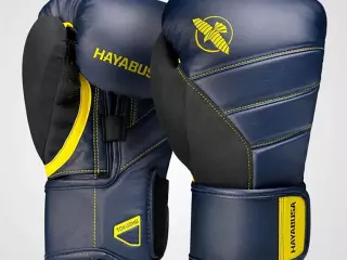 Hayabusa T3 Boxing Gloves Azul Marino-Amarillo boxeo guantes
