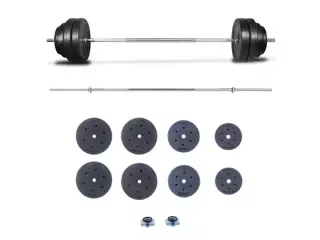 SET DE PESAS BARRA OLÍMPICA DE 35KG A 120KG
