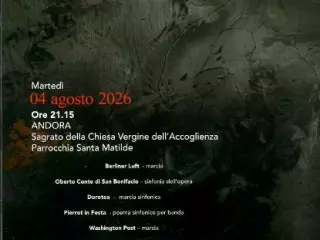 Banda P. Anfossi Concerto Andora SV 2026 dirige il M* Vitali