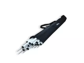 SET DE 15 PICAS SLALOM PUNTA METÁLICA Ø32MM. 170CM CON BOLSO DE PVC