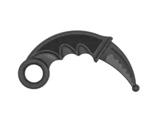 Karambit o cuchillo de krav maga de goma termoplástica (TPR)