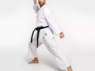 KARATE GI SHINSEI BLANCO/NEGRO
