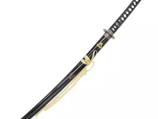 KATANA ACERO INOXIDABLE. NEGRO/DORADO