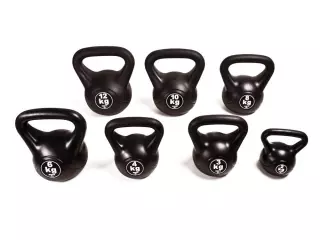 #Kettlebell de Vinilo Pesa Rusa Cross Training - Negro