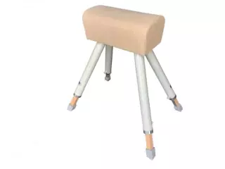 Potro escolar con patas metálicas telescópicas