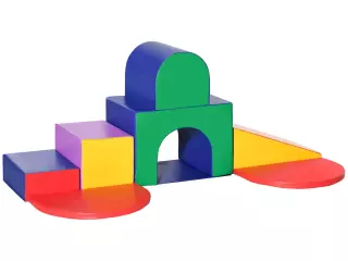 Juego de 7 Bloques de Espuma para Niños Bloques de Construcción Figuras de Construcción para Escalar y Gatear Multicolor