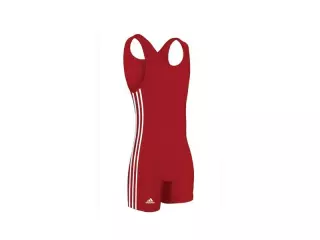 MALLA ADIDAS HOMBRE "3 RAYAS BLANCAS" (ROJA) LUCHA AZUL