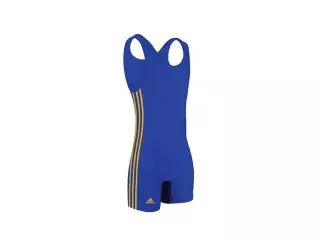MALLA ADIDAS HOMBRE "3 RAYAS DORADAS" (AZUL) LUCHA