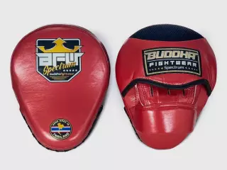 Manoplas de Boxeo Curvadas Buddha Spectrum Thailand Rojas (Precio Par)