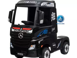 CAMIÓN MERCEDES ACTROS 12V 2.4G NEGRO CON 4 MOTORES