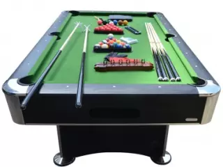 Mesa de billar semi profesional Atlanta Deluxe AMERICANO RETORNO AUTOMATICO 7 PULGADAS