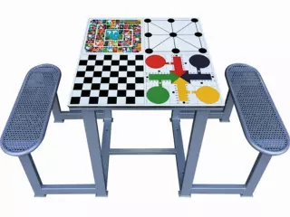 MESA DE JUEGOS 4 EN 1 EXTERIOR ANTIVANDÁLICA FORTE