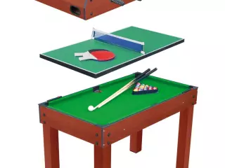 Multijuego 3 en 1 Infantil,FUTBOLIN,BILLAR MESA DE AIRE,PING PONG