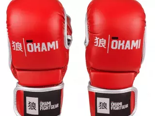Okami Fightgear MMA Gloves Combat Rojo GUANTILLA