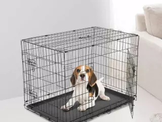 Transportin Jaula para Perros-Negro ABS Acero 122x77x82cm