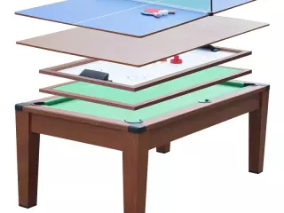 Mesa Multijuegos (5 juegos en 1) 195x109x79 BILLAR/PING PONG/COMEDOR CONVERTIBLE TRANSFORMABLE PREGUNTAR STOCK