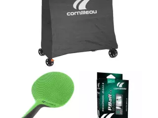 Pack Cornilleau Sport con 2 Palas + 6 Pelotas + 1 Funda para Mesa de Ping Pong Interior