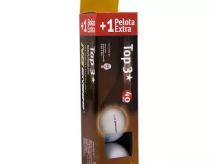 Caja 3+1 Pelotas Ping Pong Enebe Top 3 Naranjas 845498