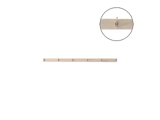 PERCHERO DE MADERA 2MT 6 PERCHAS