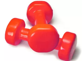 Par de pesas de aerobic recubiertas de vinilo. 2x5 kg MANCUERNAS