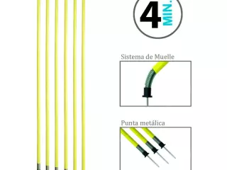 Pica Slalom Punta de Acero y Muelle Zastor SPOL-PRO 1,60M CON MUELLE DE PVC