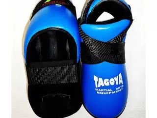 Pies Kick Boxing, Taekwondo ITF, Full Contact de piel roja/AZUL BOTINES