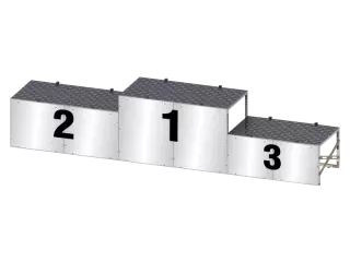 Podium Doble Estandar plegable