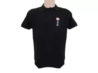 POLO NEGRO CON KANJI DE JUDO