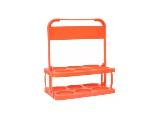 PORTABOTELLAS PVC BASICA  6UDS - CORAL