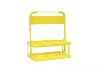 PORTABOTELLAS PVC BASICA  6UDS  AMARILLO
