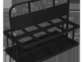 Portabotellas PVC plegable, para 8 botellas (no incluidas)