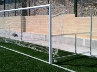 JUEGO 2 PORTERÍAS FÚTBOL 5 ABATIBLES