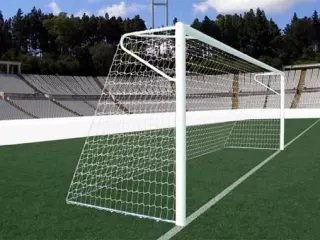 JUEGO PORTERIAS FUTBOL 7-6X2 ALUMINIO 120X100MM TRASLADABLE SIN RED