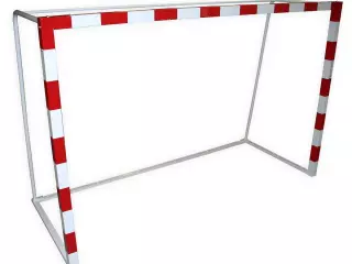 JUEGO PORTERIAS REFORZADAS REGLAMENTARIAS BALONMANO/FUTBOL SALA TRASLADABLES SIN RED